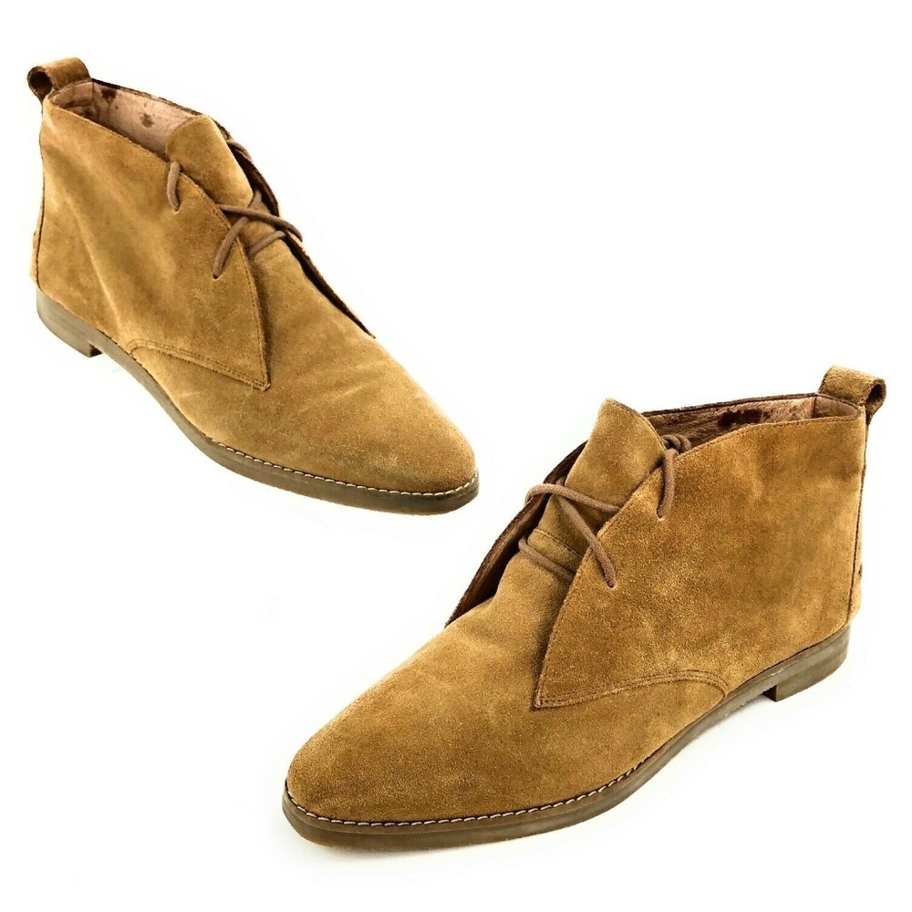 Madewell $198 Suede Nash Lace Up Boots Leather 10